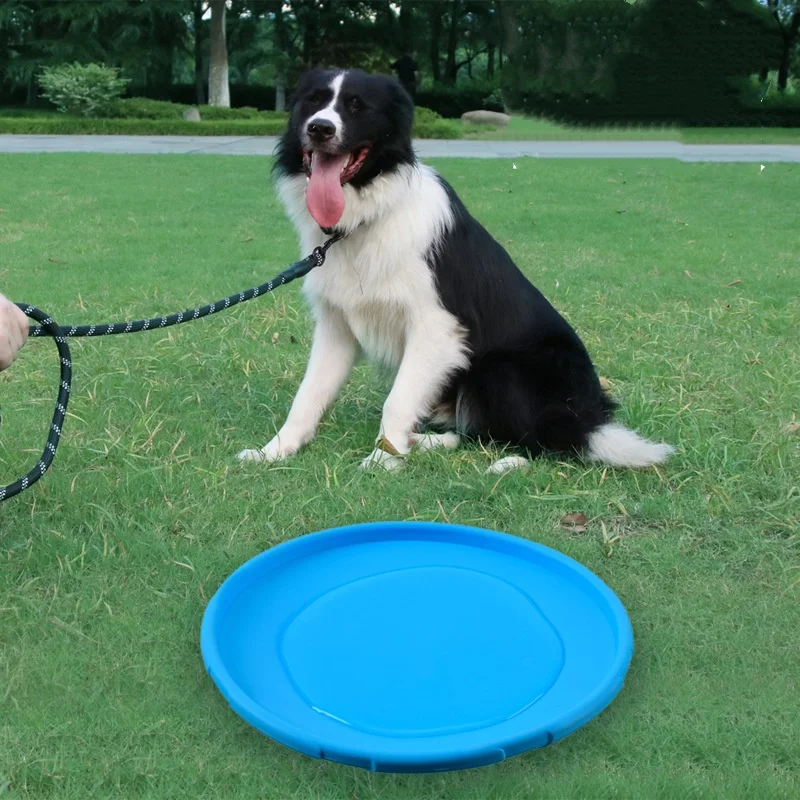 Brinquedo Disco Voador de Silicone para Cães e Gatos Resistente a Mordidas - Imagem 4