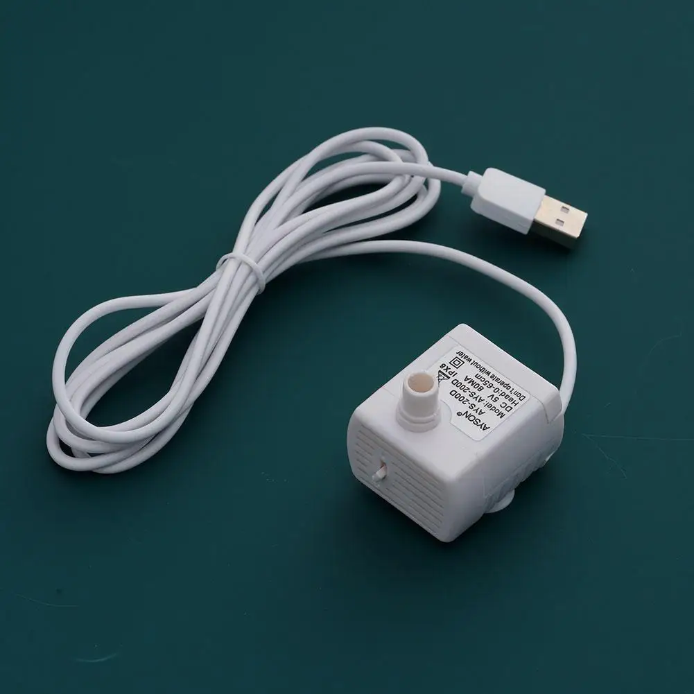 Bomba de Água para Gatos USB com Motor DC e Elevação de 0,65 m - Imagem 3
