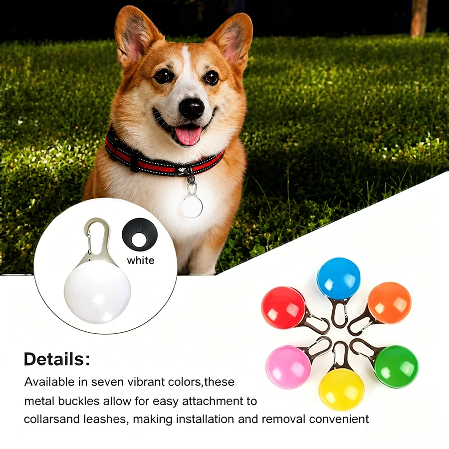Pingente LED USB para Cães Recarregável para Viagens Noturnas - Imagem 4