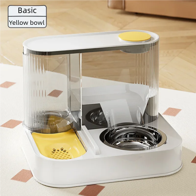 Comedouro Bebedouro Automático para Cães Gatos 2L Alimento 1.5L Água - Imagem 4
