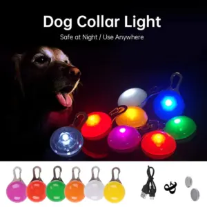 pingente led para cães recarregável