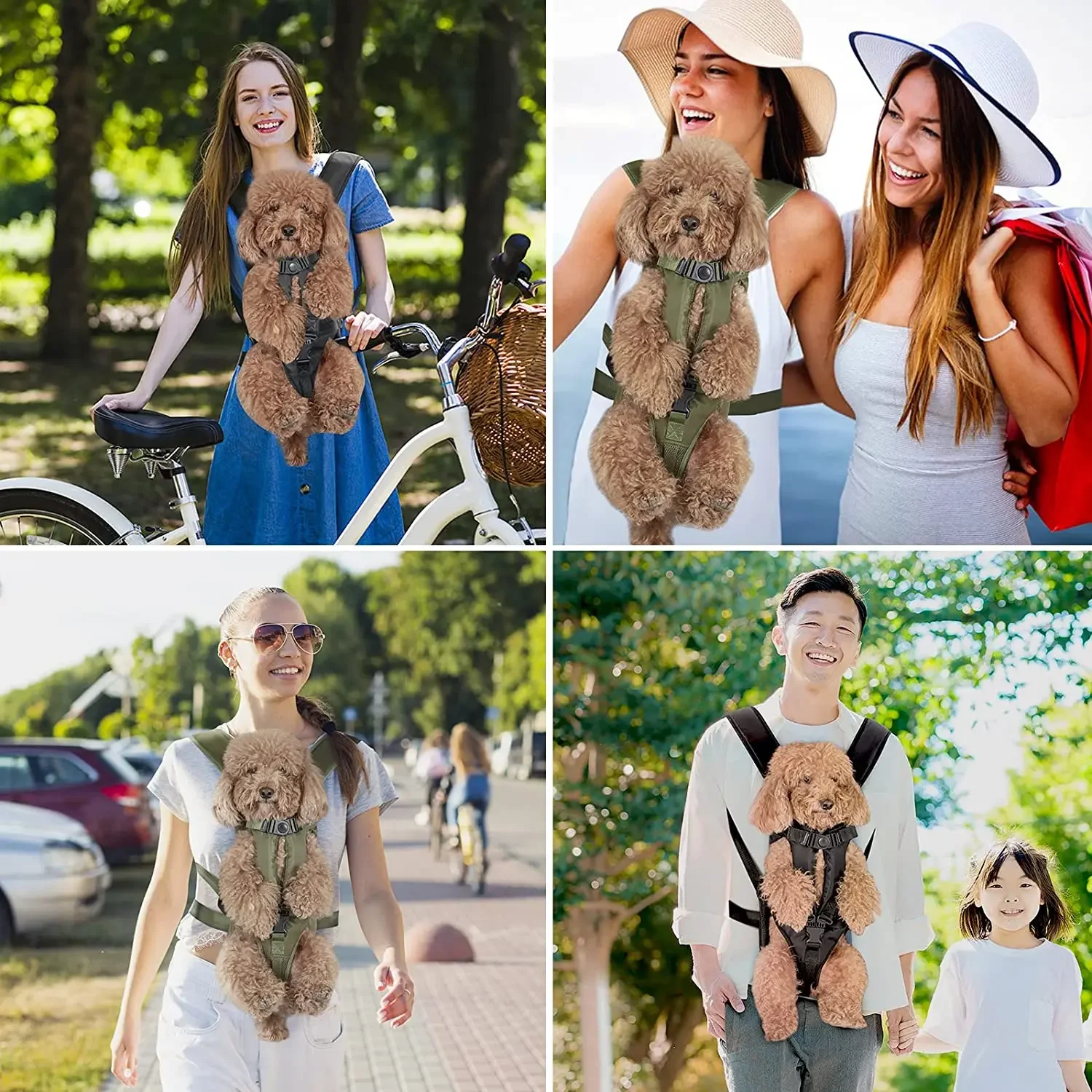Mochila de Transporte para Cães e Gatos Pequenos e Médios com Fivela Ajustável - Imagem 5