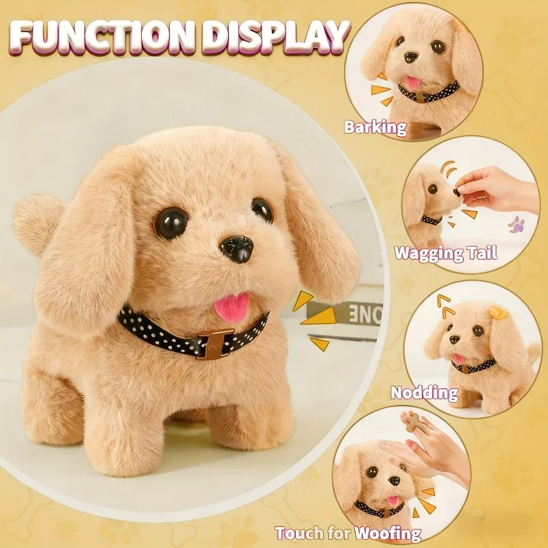 Brinquedo Interativo Golden Retriever Modelo 2026, Anda e Late - Imagem 4