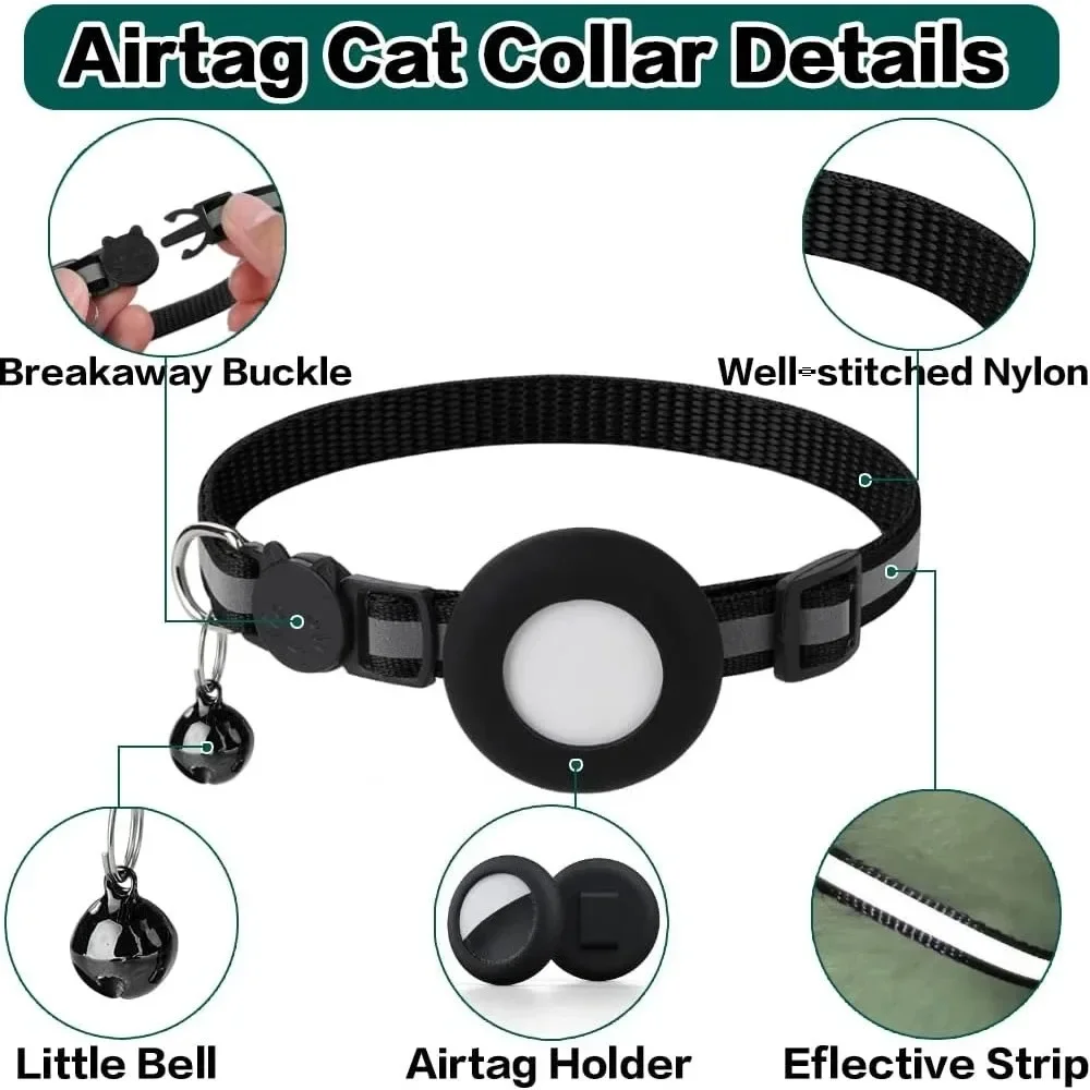Coleira para Gatos com Suporte para AirTag e Fecho de Segurança - Imagem 5