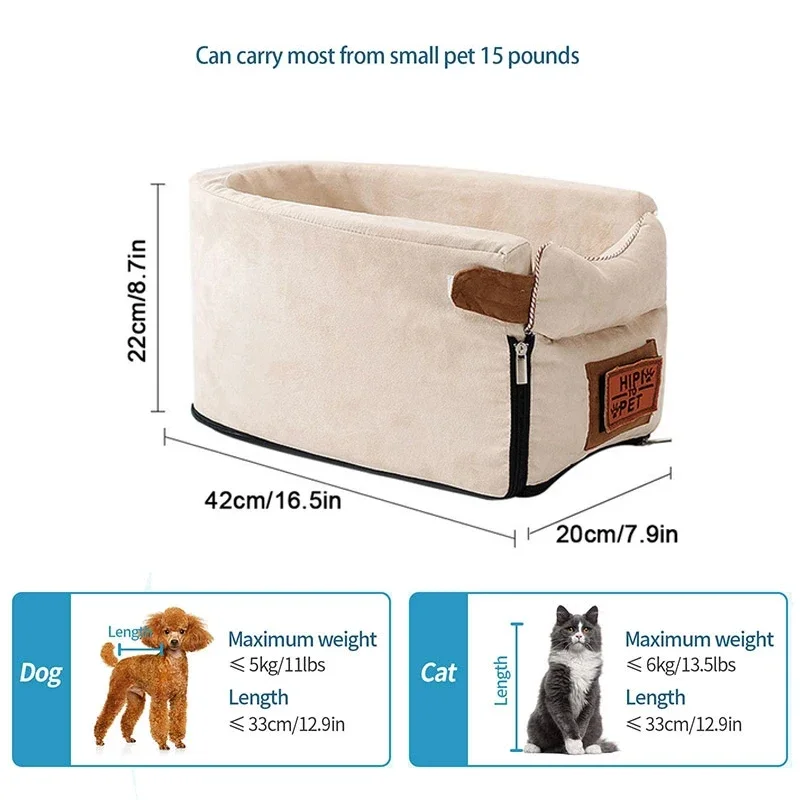 Assento de Carro para Cães e Gatos Pequenos até 6 kg - Image 6