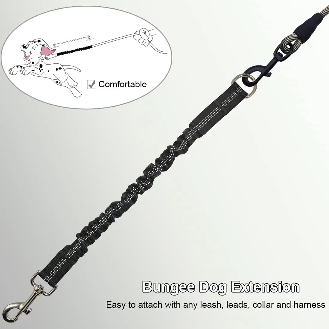 Extensor de Coleira Retrátil para Cães Pequenos e Médios com Fivela de Metal - Imagem 4