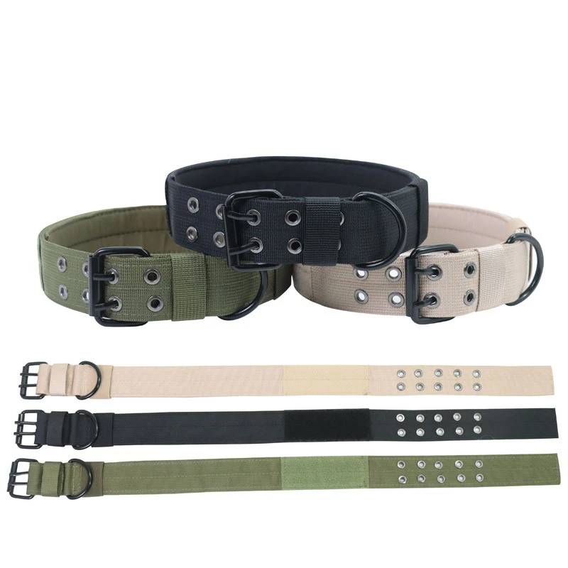 Coleira Tática para Cães de Nylon com Fivela de Metal Ajustável - Image 3