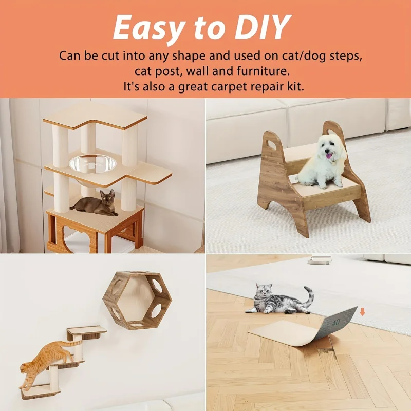 Arranhador para Gatos Autoadesivo de 30x100 cm para Sofá - Imagem 6