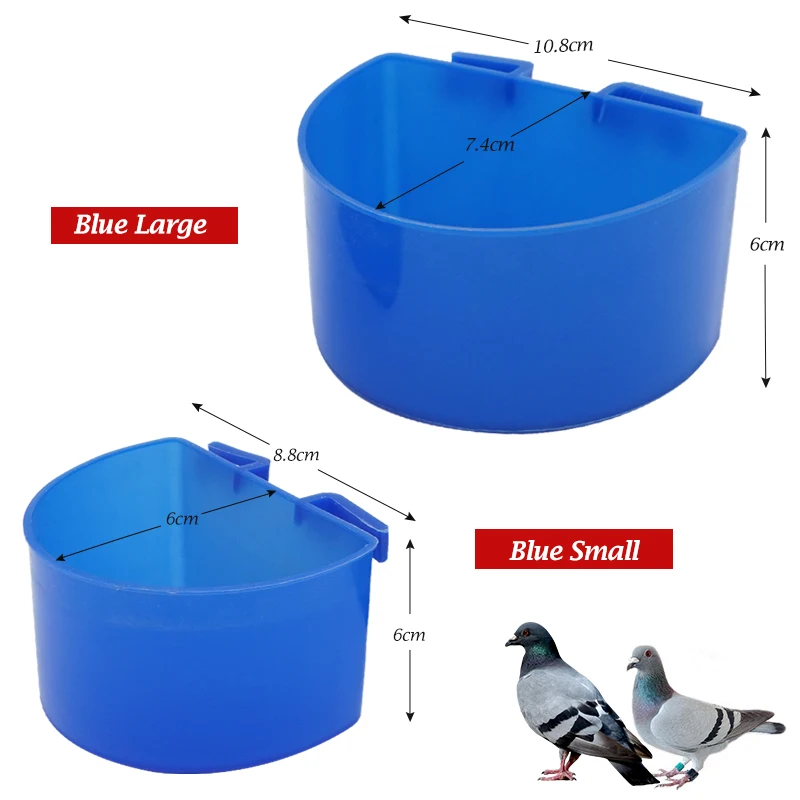 Comedouro para Pássaros e Papagaios Plástico com Encaixe na Gaiola - Image 4