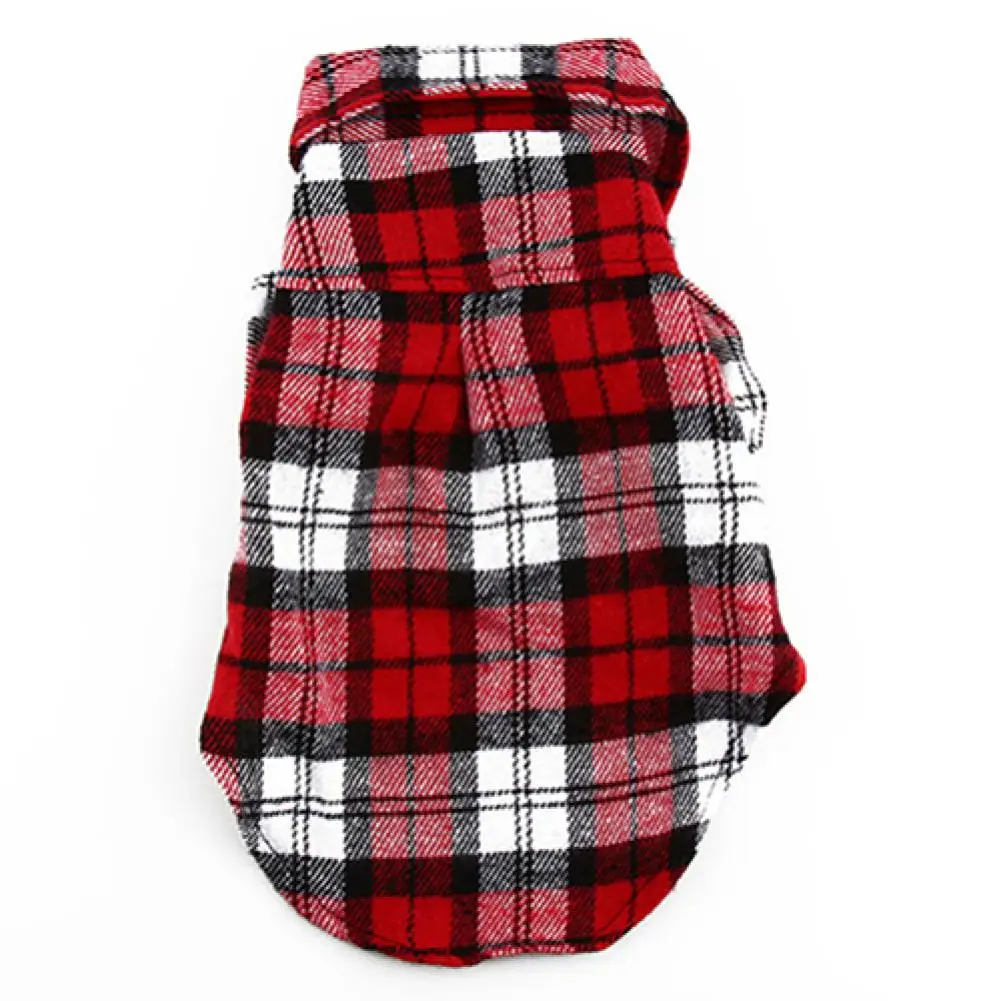 Camisa Xadrez para Cães Pequenos e Gatos de Algodão - Image 5