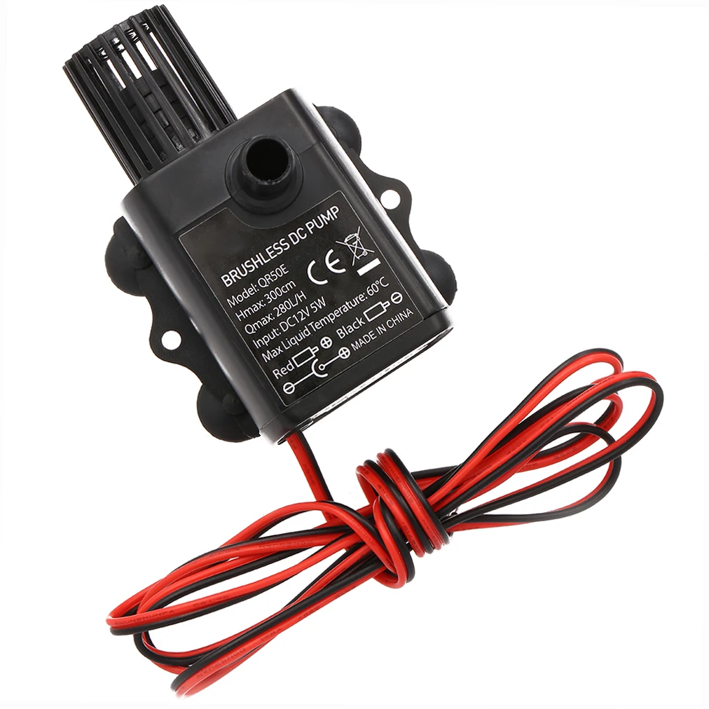 Mini Bomba de Água para Aquário 12V 5W com Ventosas Antivibração - Imagem 2