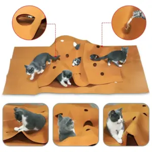 tapete de atividades para gatos dobrável