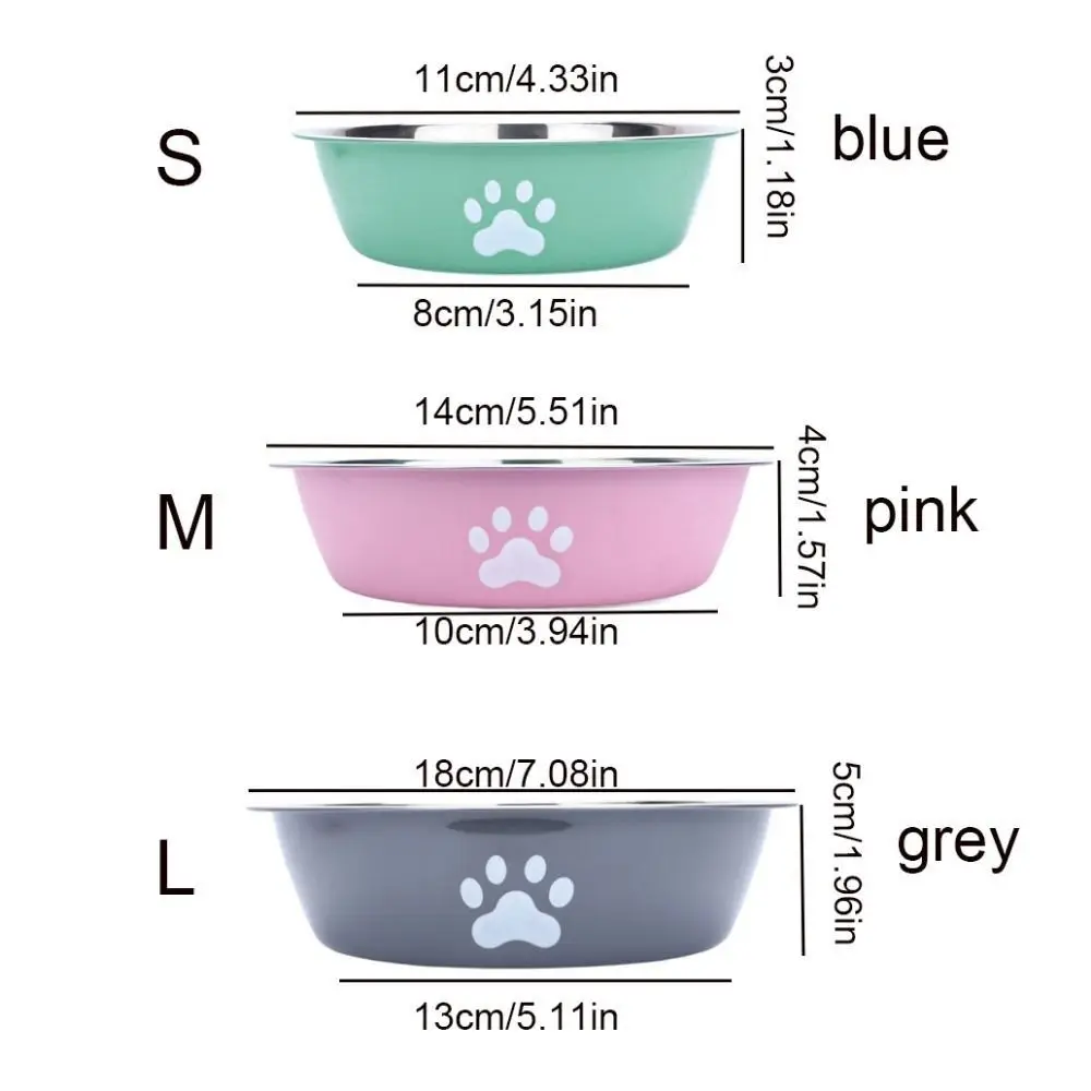 Tigela de Água para Cães e Gatos de Aço Inoxidável Antiderrapante - Imagem 6