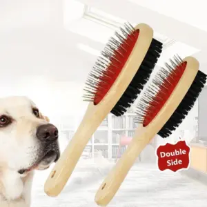 escova dupla face para cães e gatos