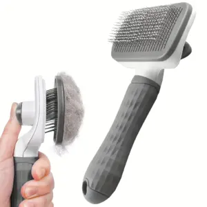 escova para pet com autolimpeza