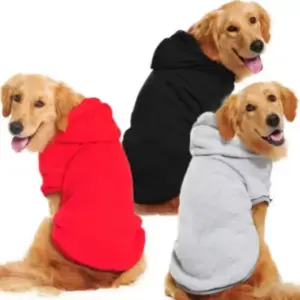 suéter com capuz para cães
