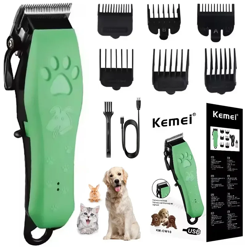 máquina de tosa recarregável usb para cães