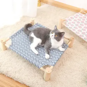 cama de lona respirável para cães e gatos