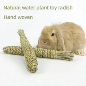 brinquedos de roer cenouras de palha para coelhos