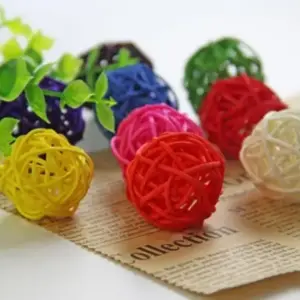 brinquedo de rattan para pássaros
