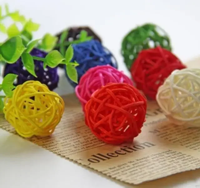 brinquedo de rattan para pássaros