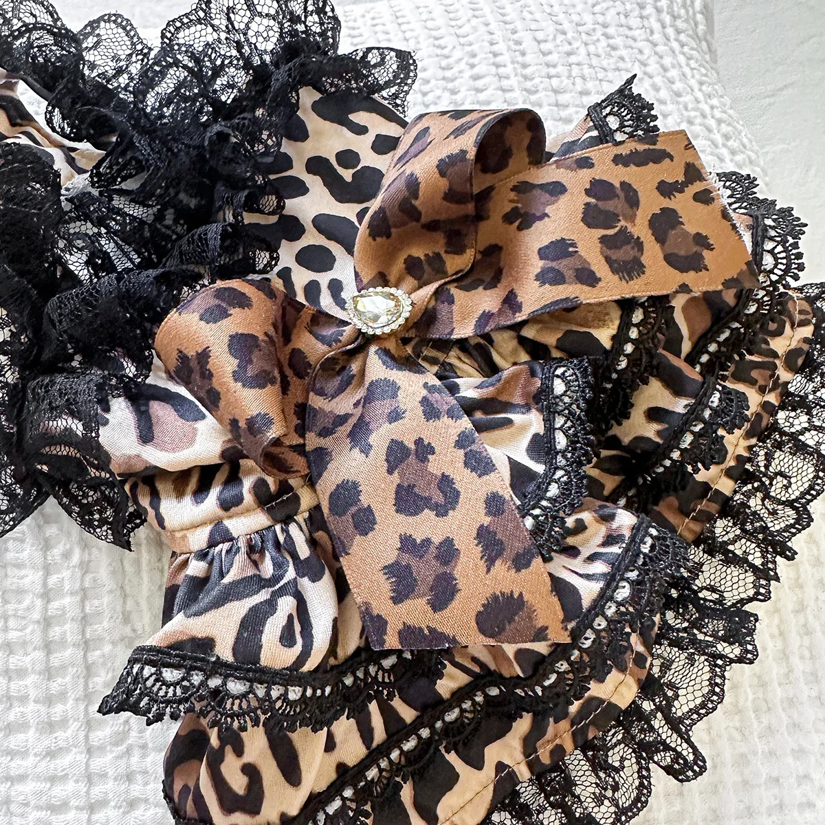 Vestido Leopardo para Cães e Gatos Pequenos de Verão - Image 6