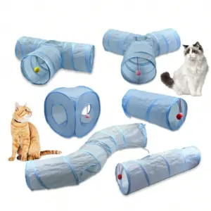 túnel dobrável para gatos