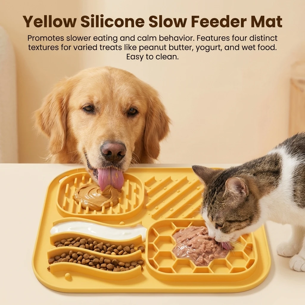 Tapete de Silicone para Cães e Gatos 20x24 cm com Sucção Antiderrapante - Image 4