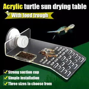 plataforma flutuante para tartarugas de acrílico