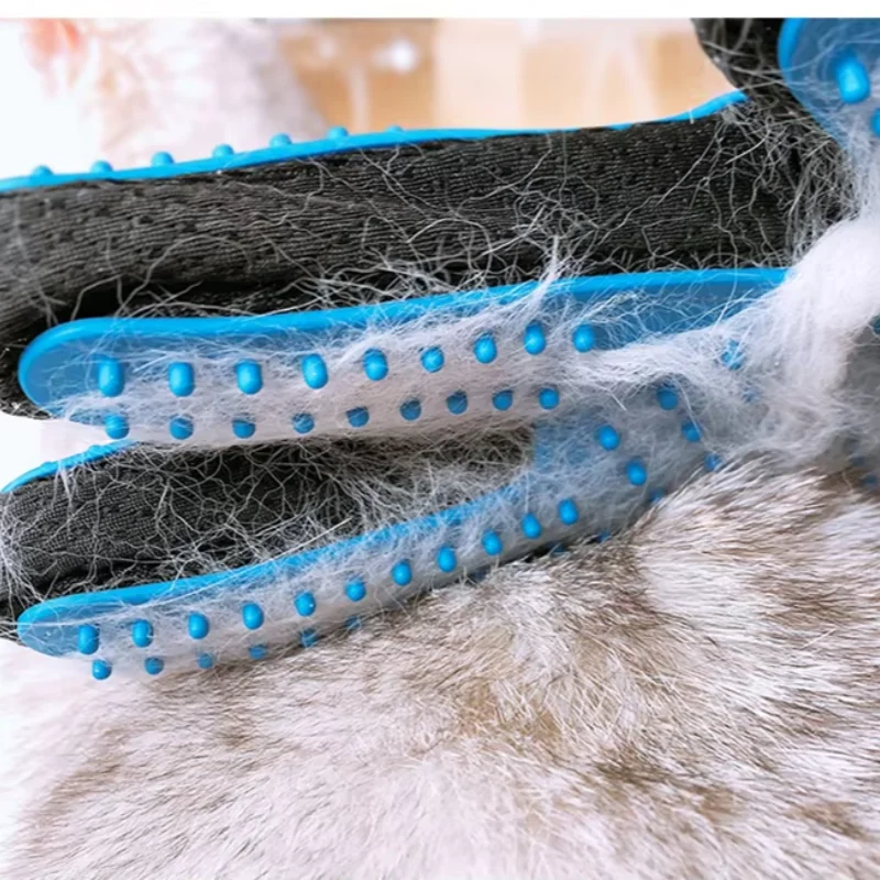 Escova Luva para Cães e Gatos de Pelo Curto ou Longo com 2 Lados - Imagem 5