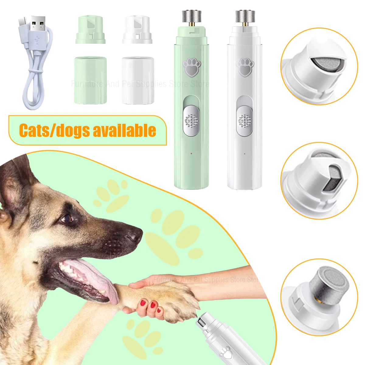 moedor de unhas elétrico para cães