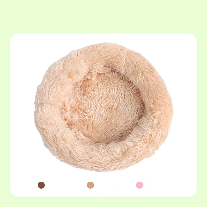 Ninho para Hamster de Veludo Ártico Quente Redondo 11 cm - Image 3
