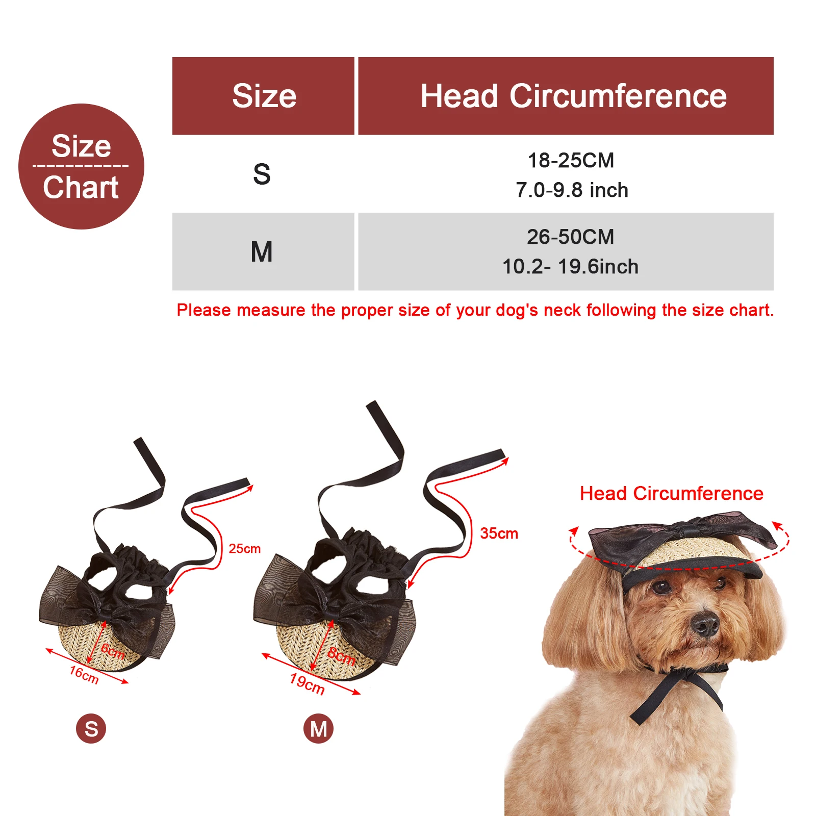 Chapéu de Sol para Pets Ajustável com Laço de Renda para Cães e Gatos - Image 2