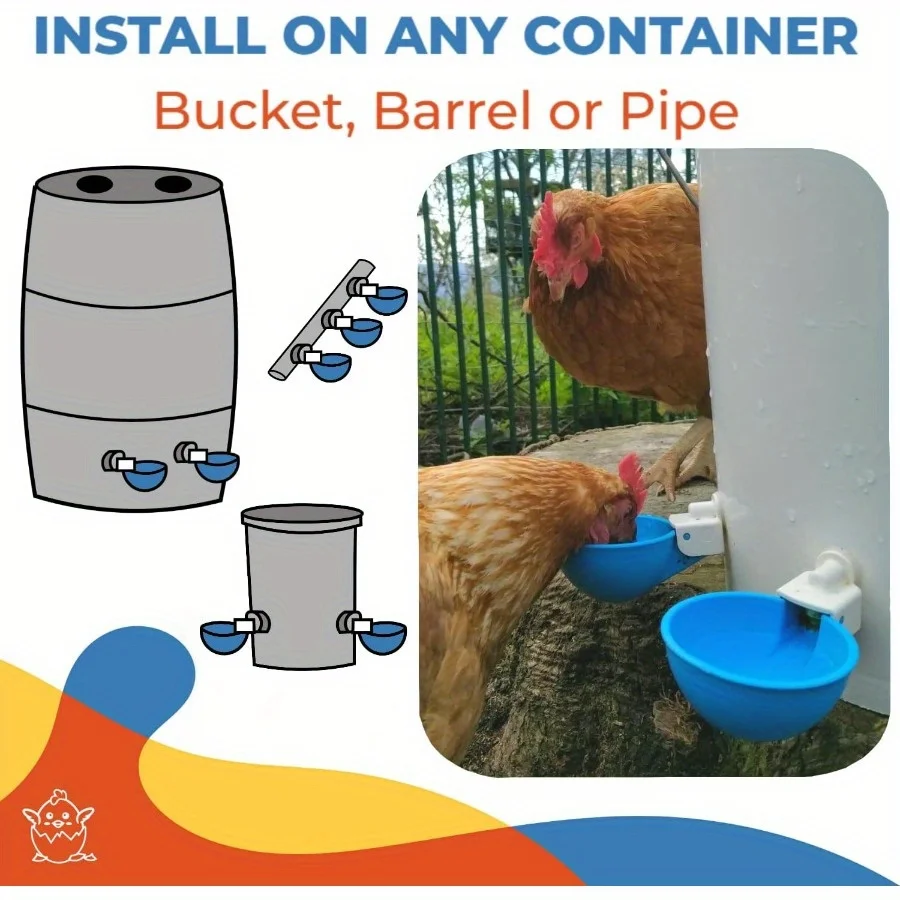 Alimentador Automático de Água para Aves com Design Antivazamento - Imagem 5