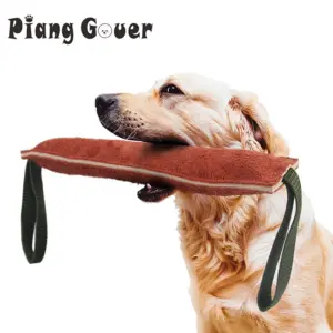 brinquedo de mordida de couro para cães