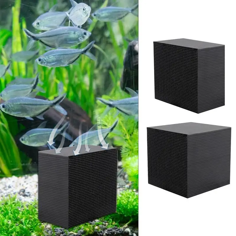 Cubo Purificador de Água para Aquário Bloco de Carvão Ativado - Imagem 2