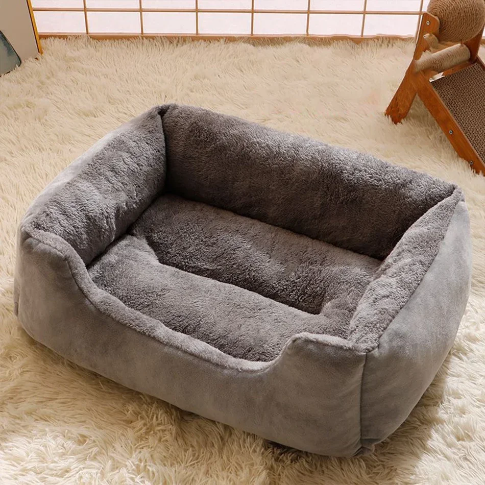 Cama para Gatos de Pelúcia Curta em 3 Tamanhos para o Descanso - Imagem 2