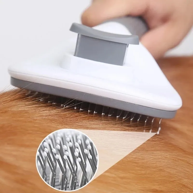 Escova Autolimpante para Cães e Gatos de 20x11 cm para Remoção de Pelos - Imagem 5