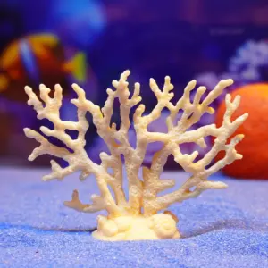decoração de coral artificial para aquário