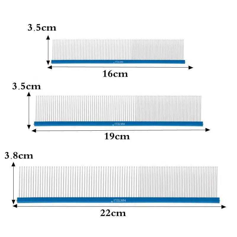 Pente de Alumínio para Cães e Gatos de 16 cm para Remover Pelos - Image 6