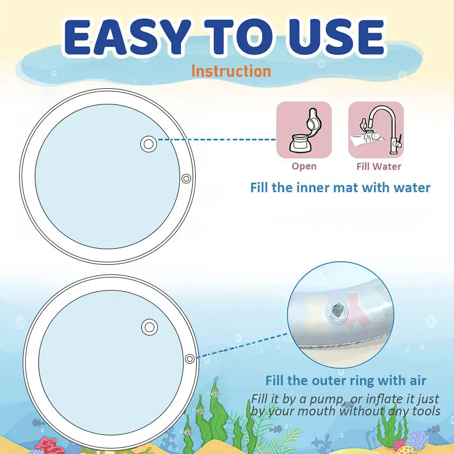 Cama de Água Refrescante para Pets em Branco - Imagem 3