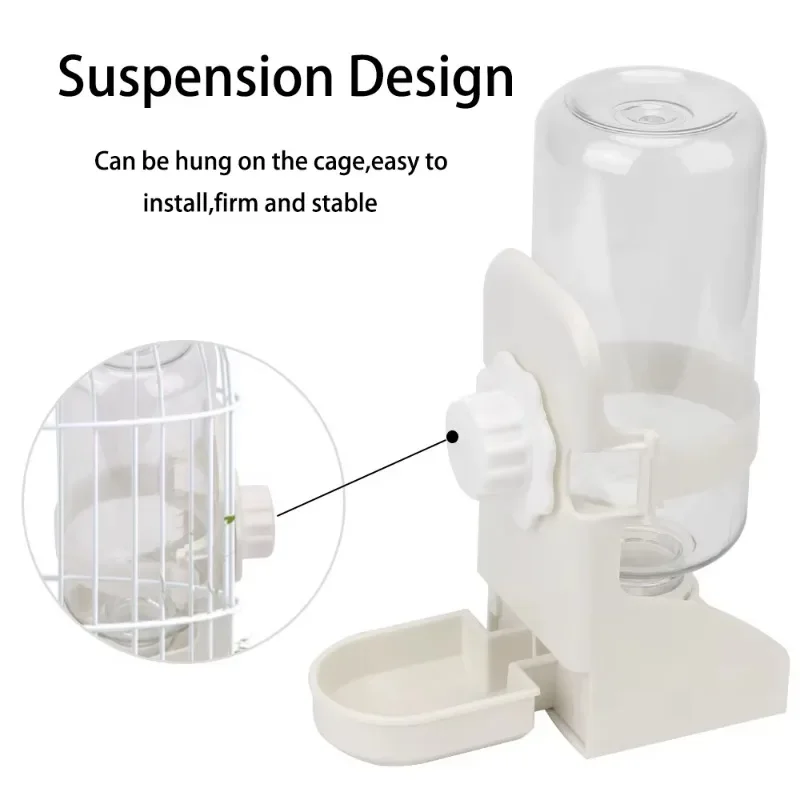 Bebedouro para Pássaros e Coelhos 500 ml com Encaixe na Gaiola - Imagem 3