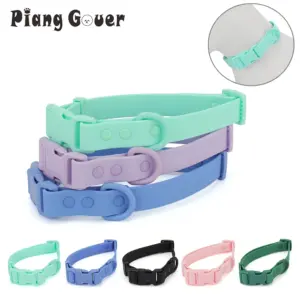 coleira de pvc para cães e gatos