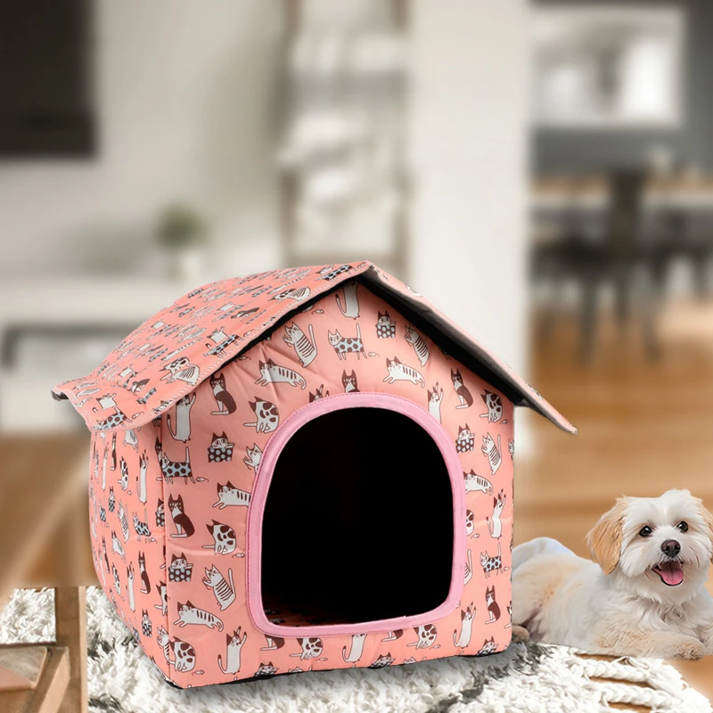 Casa para Gatos Dobrável e Destacável para Ambientes Externos - Imagem 3