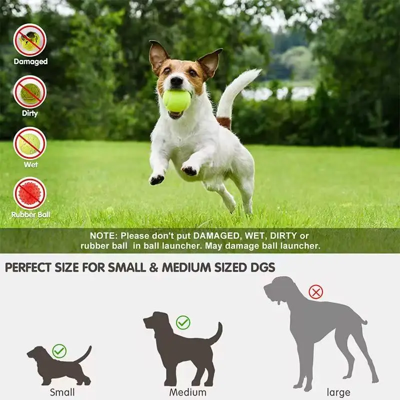 Lançador Automático de Bolas para Cães Recarregável USB com 3 Distâncias - Imagem 5