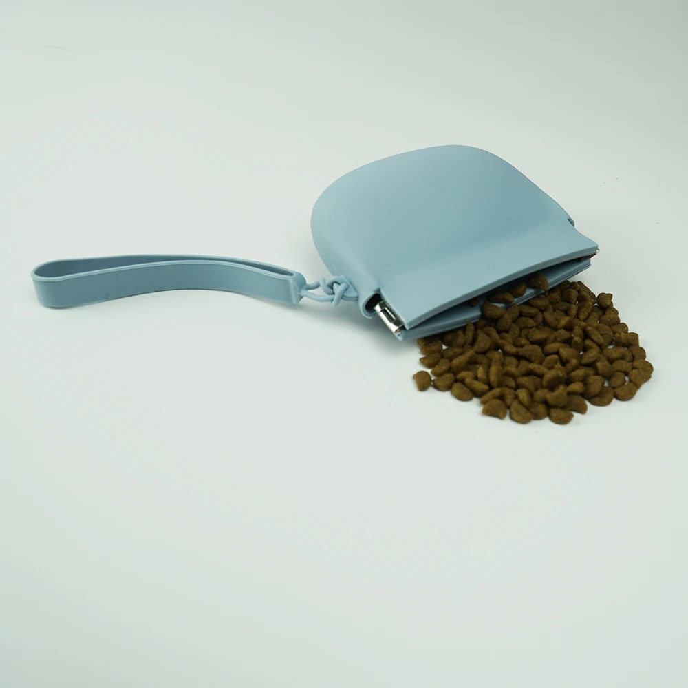 Bolsa de Silicone para Petiscos de Cães e Gatos com Dobradiça Interna - Imagem 2
