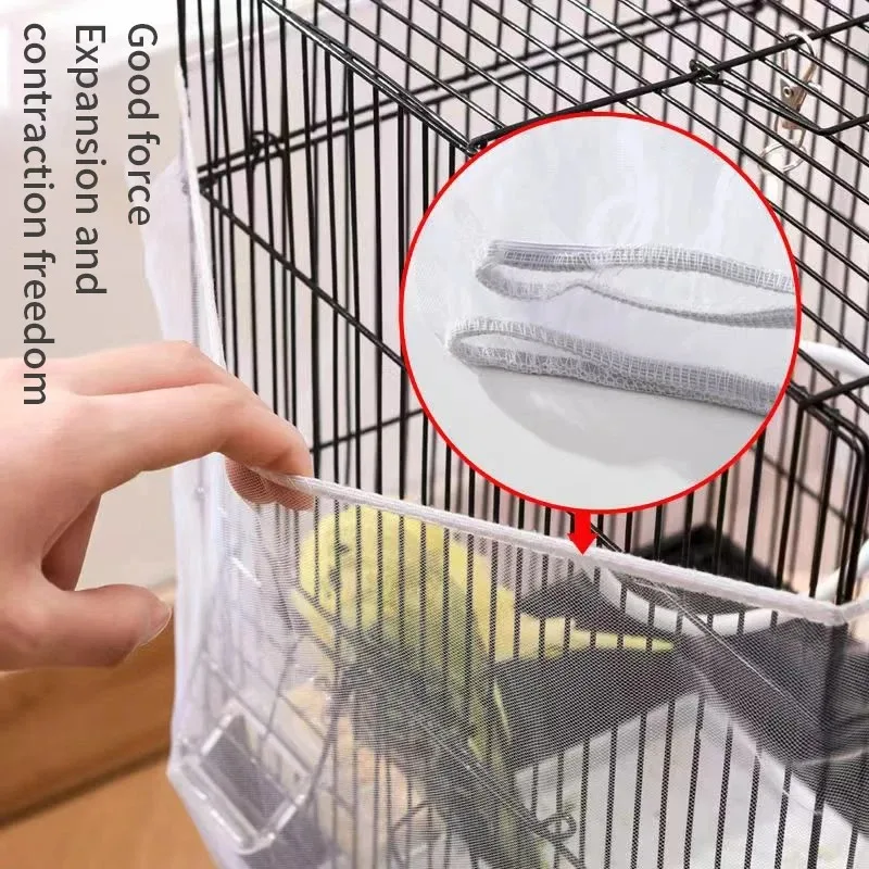 Capa de Gaiola para Pássaros de Nylon com Elástico Ajustável - Imagem 6