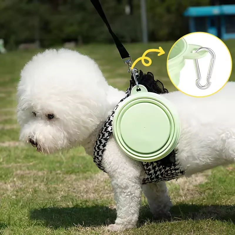 Tigela Dobrável de Silicone para Cães e Gatos Portátil para Viagem - Imagem 5