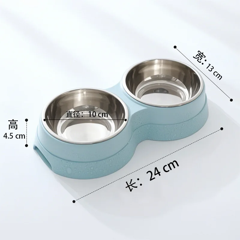 Tigelas Duplas para Cães e Gatos de Aço Inoxidável Antiderrapante - Imagem 3
