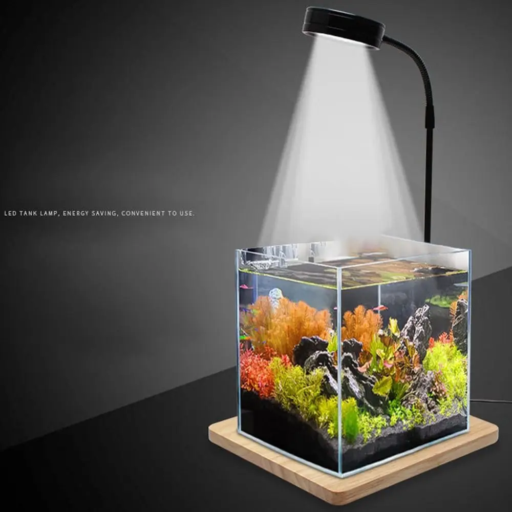 Lâmpada LED para Aquário 10 W com Placa de Madeira Altura Retrátil - Imagem 5